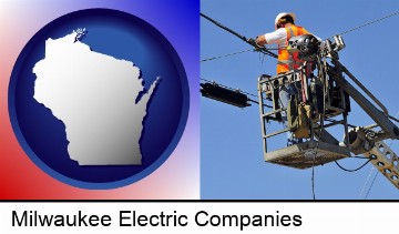 an electric company worker in Milwaukee, WI