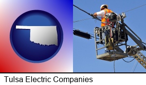 Tulsa, Oklahoma - an electric company worker