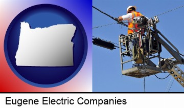 an electric company worker in Eugene, OR