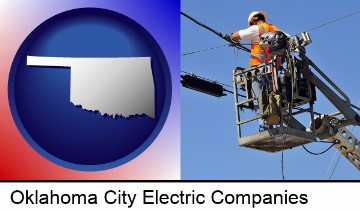 an electric company worker in Oklahoma City, OK