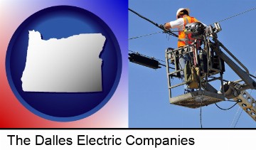 an electric company worker in The Dalles, OR